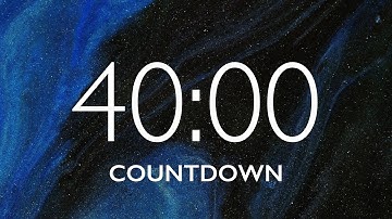 40 Minute Timer with Relaxing Music  🎵