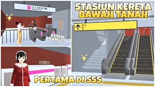 AKU BARU LIHAT STASIUN BAWAH TANAH KAYAK GINI !! KEREN BANGET   ID  || SAKURA SCHOOL SIMULATOR