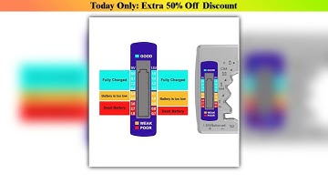 Discount BT-886 Portable Battery Capacity Indicator Compact Size Lithium Battery Level Tester Digit