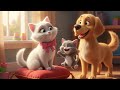 Mittens, Kip &amp; Doggy Dan 🐱🐶 | Funny Cat and Dog Kids Song | Cute Nursery Rhyme for Children🛝|