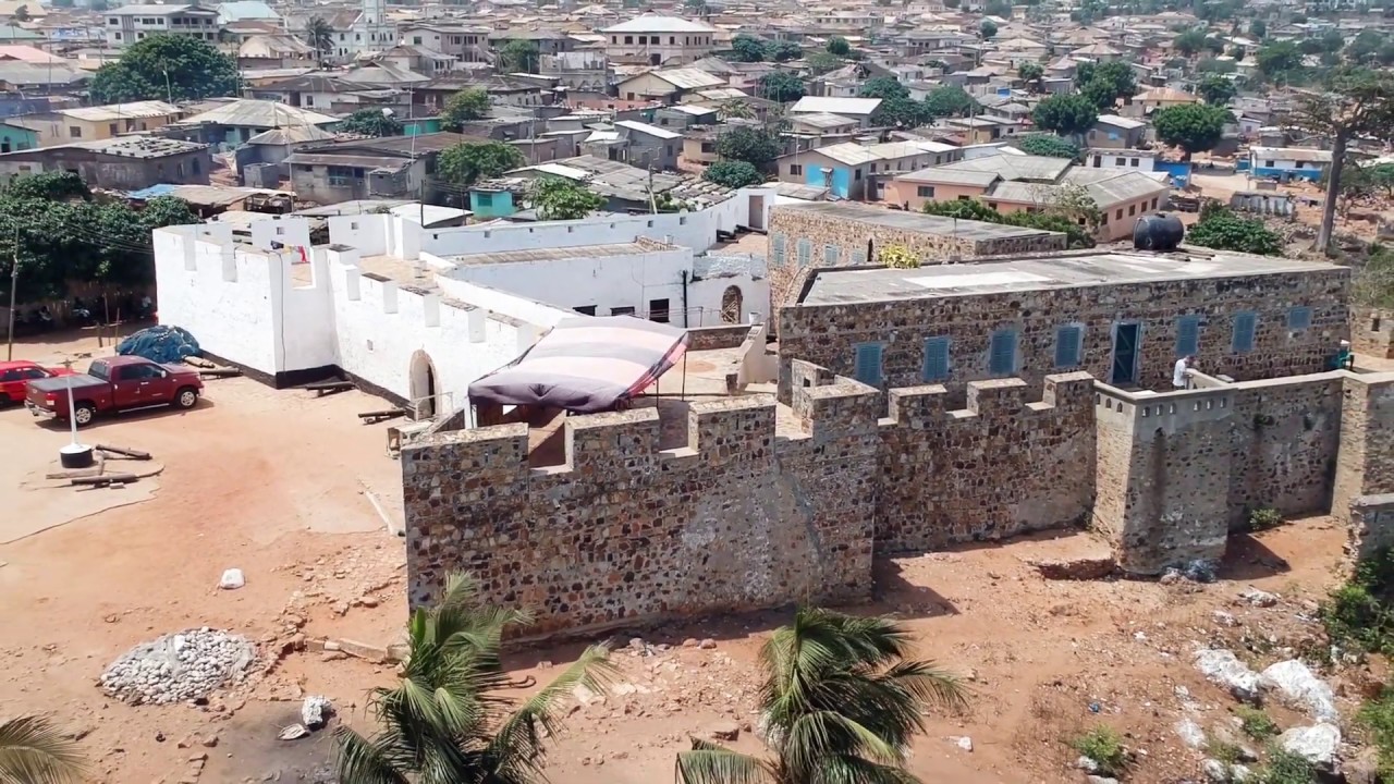 Drone Video - Fort Good Hope of Senya Beraku - Ghana