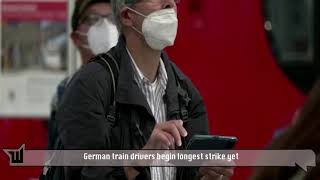 German train drivers begin longest strike yet