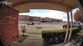 Doorbell video shows murder suspect surrendering to police