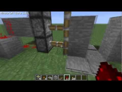 Двери из поршней (врата из поршней) в MINECRAFT - Выпуск 5