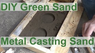 Making Green Sand Casting Sand For Melting Aluminum