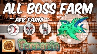 Terraria 1.3 AFK Boss Farm | Golem | Duke Fishron | Twins | Skeletron Prime | Destroyer