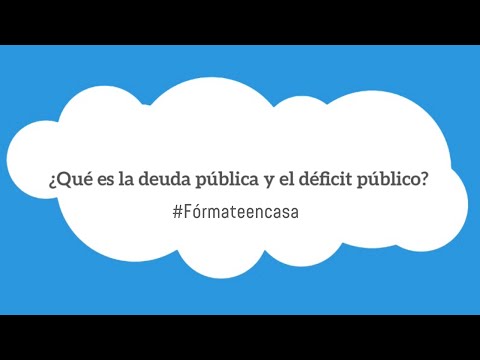 Vídeo: Diferencia Entre Deuda Nacional Y Déficit Presupuestario