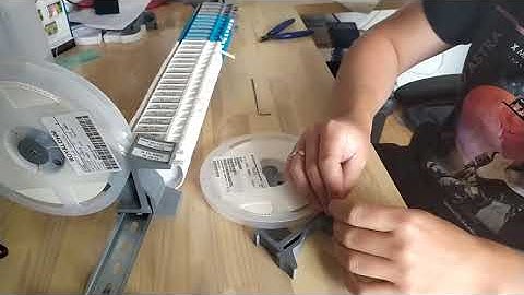 SMD component reel holder DIN rail montage