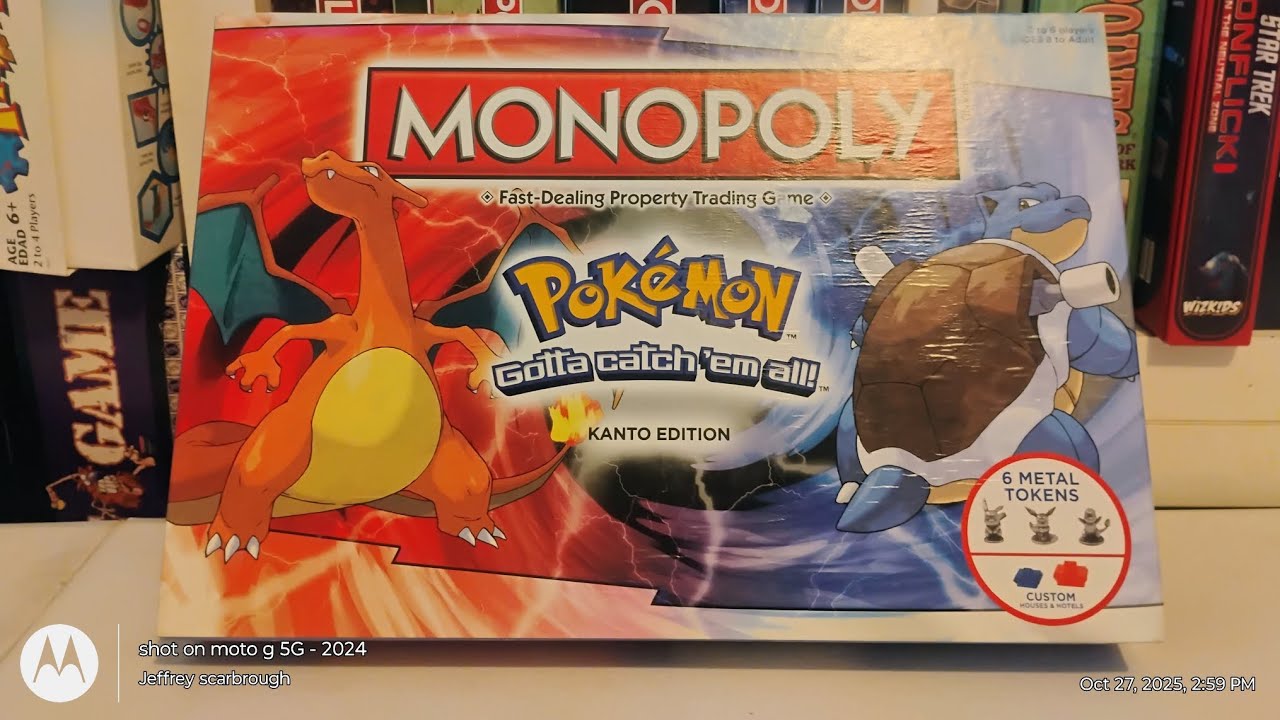 Монополия понедельник Покемон Канто Издание
