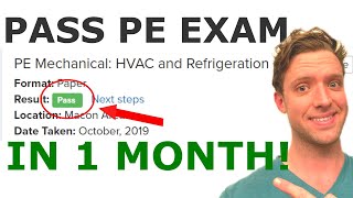 How To Pass The PE Exam (HVAC & Refrigeration) In One Month