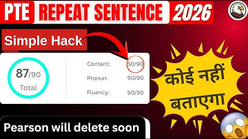PTE Repeat Sentence SECRET Trick — Score 90 Like a Pro 🤯 Pawan Pte