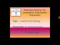 Livestock Terminology Insights in Veterinary Science