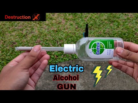 How to make a powerful ALCOHOL GUN at home.