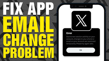How To Fix X Twitter App Email Change Problem (2025)