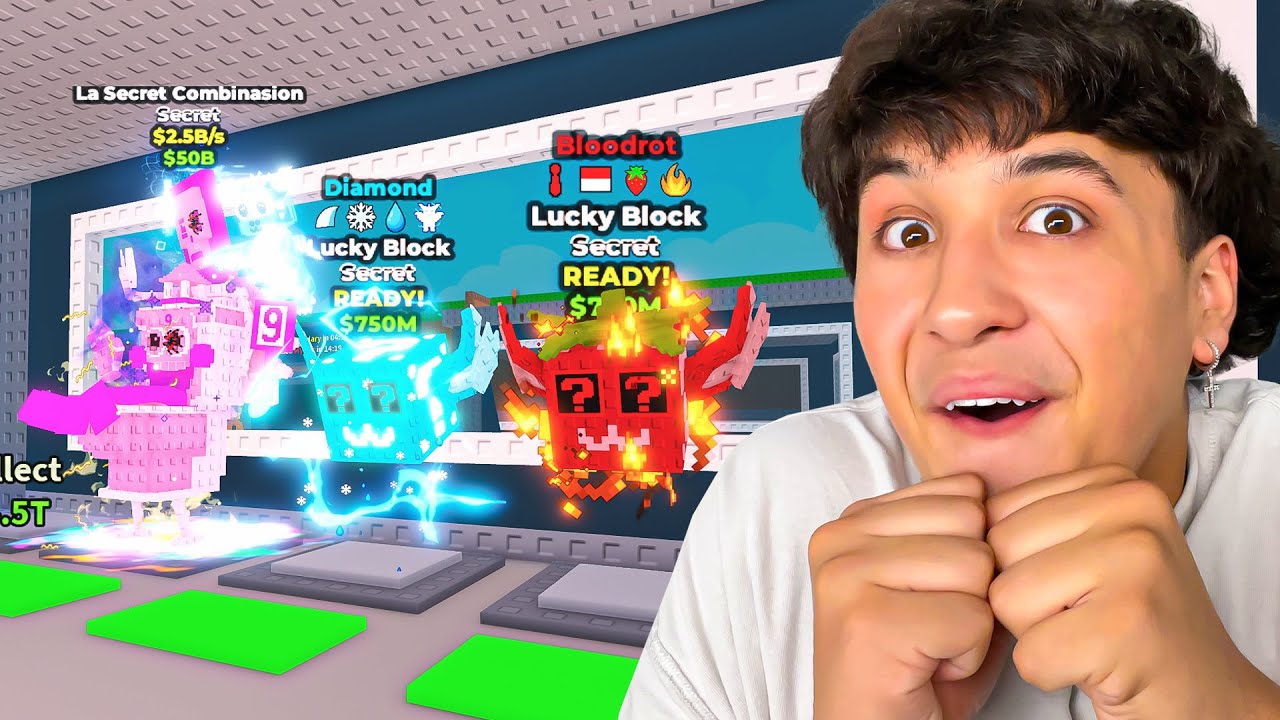 Opening 100 EXTREME LUCKY BLOCKS in Steal a Brainrot!