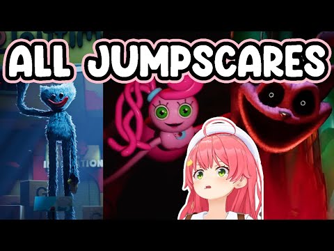 [spoiler warning] Miko's reaction to all jumpscare in Poppy Playtime chap 1 2 3