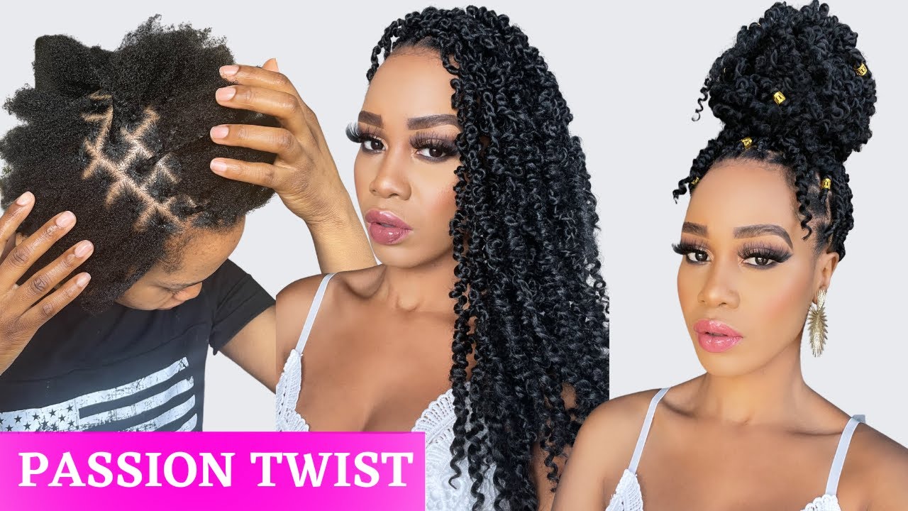 🔥How To: EASY PASSION TWIST Using Rubber Band Method /Step By Step ...