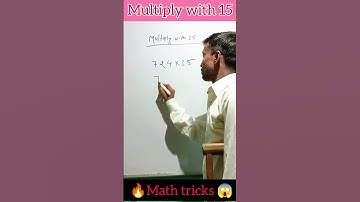 Multiply with 15 😱 || Multiplication tricks 🔥||  #shorts #youtubeshorts #short
