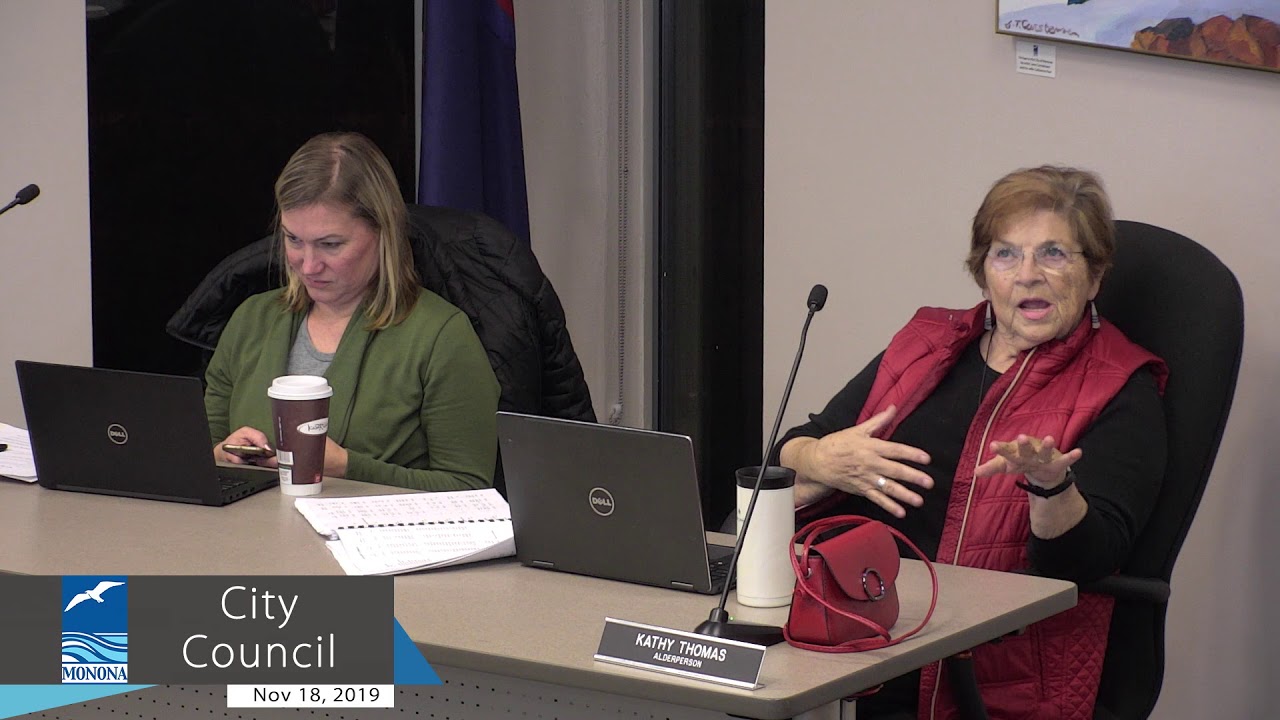 Monona City Council 11/18/19 YouTube