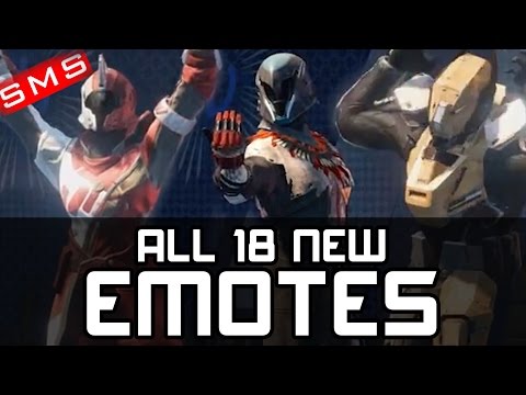Destiny: ALL 18 NEW EMOTES The Eververse Trading Company! Micro-transaction Silver Currency!
