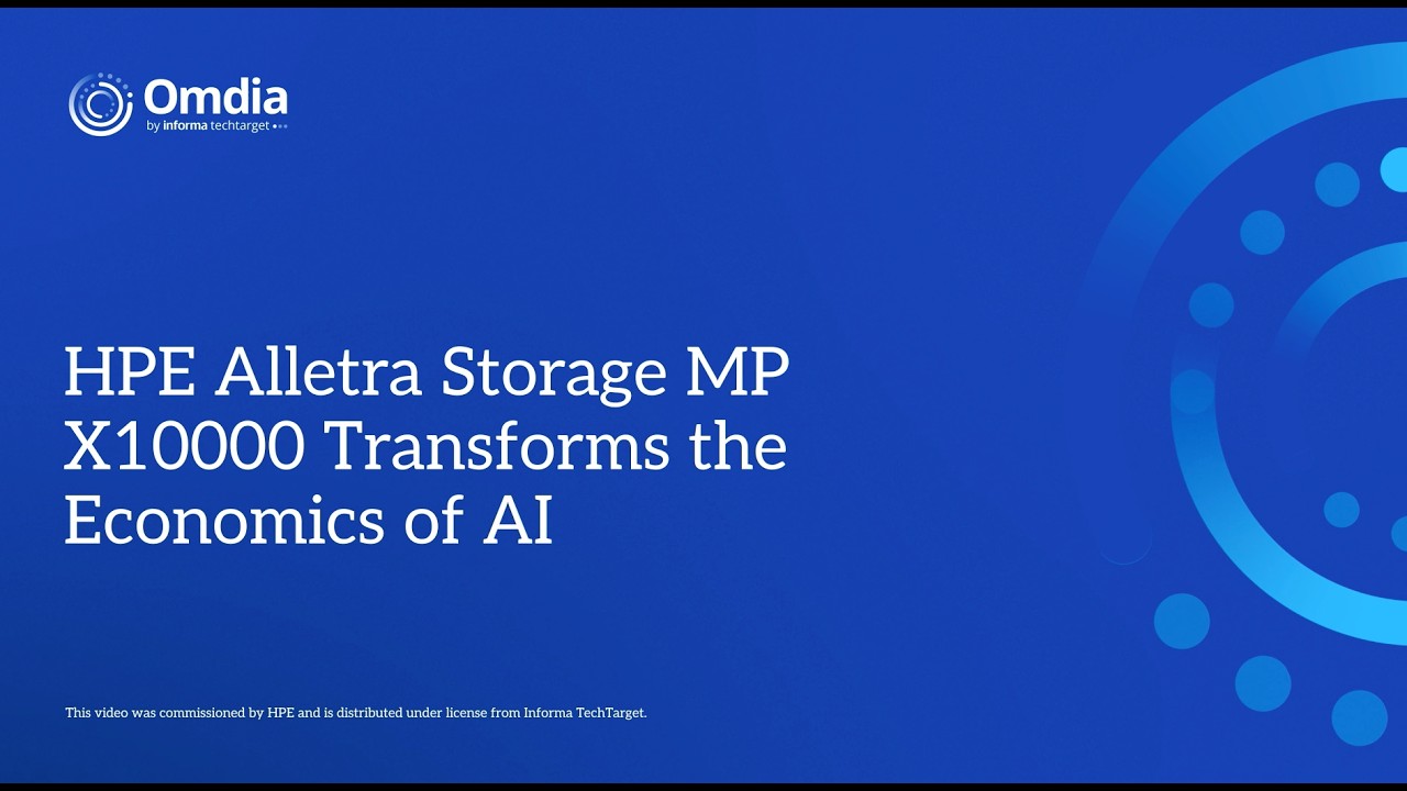 HPE Alletra Storage MP X10000 Transforms the Economics of AI