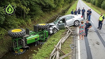 Dangerous Idiots Tractor Fails | Extreme Heavy Equipment Idiots at Work #9