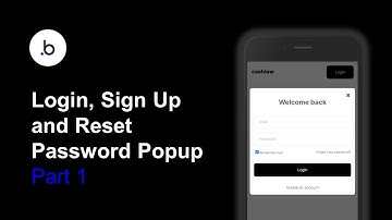 Login, Sign Up and Reset Password Popup | Bubble.io | Part 1