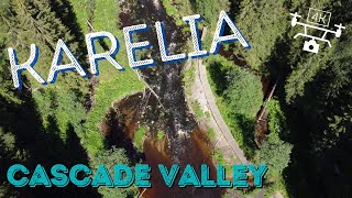 Karelia - Cascade Valley (4K drone footage)