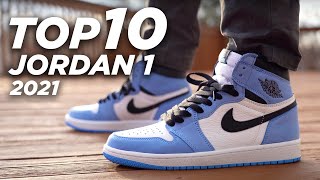 Top 10 AIR JORDAN 1 Sneaker Releases of 2021