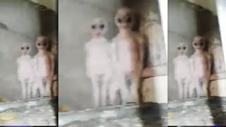 Unknown creatures were found in an abandoned house  Aliens existl