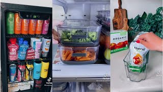 Fridge restock Tiktok and pantry organisation asmr