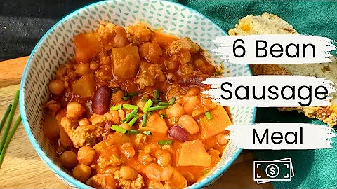 Hearty 6 Bean & Sausage Stew | Budget One Pot Dinner