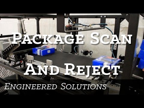 Package Scan and Reject | Conveyor Belt System with 5 Independent Sensors and Scanners | Trimantec