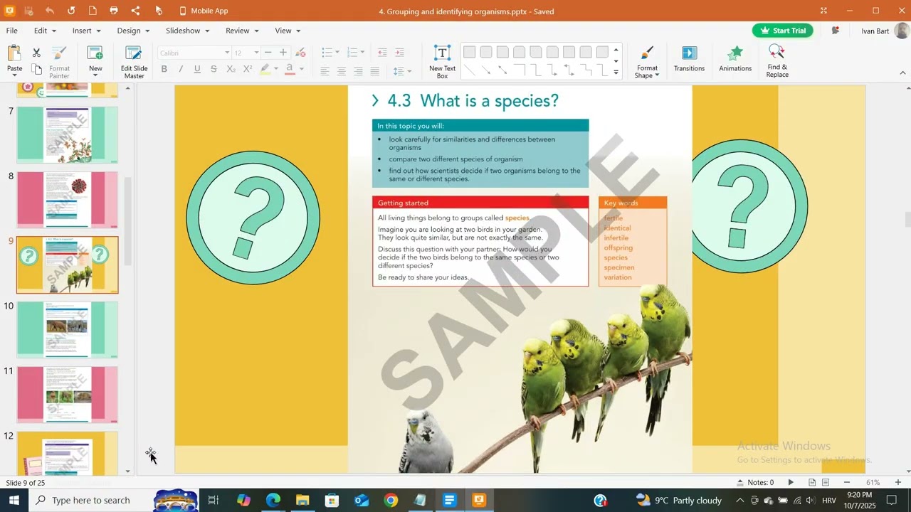 Cambridge Primary Science (7 th grade) - Learner's Book, 4. Grouping and identifying organisms