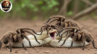 Tarantula vs. Cobra | Fierce Battle for Survival in the African Savannah
