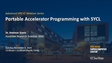 Portable Accelerator Programming with SYCL