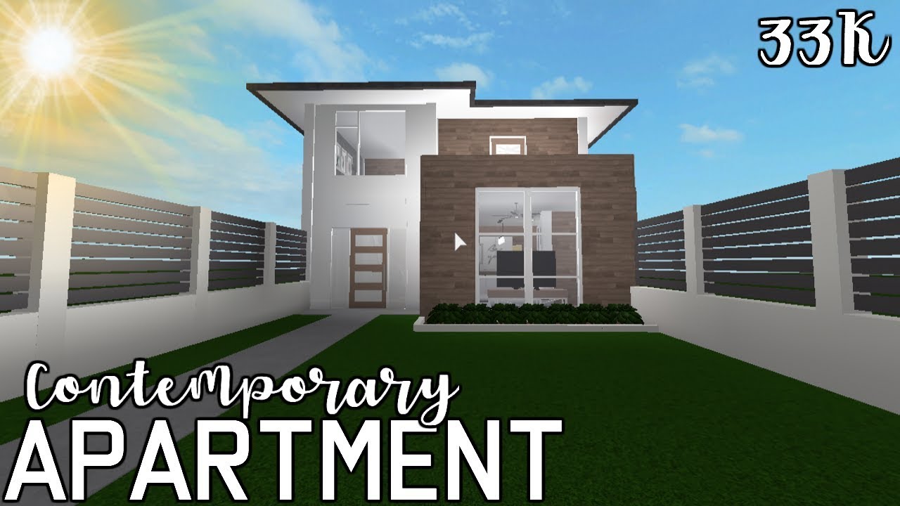 ROBLOX I Bloxburg Contemporary apartment {33K} YouTube