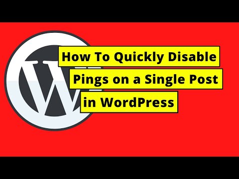 How To Disable Pings on a Single Post in WordPress