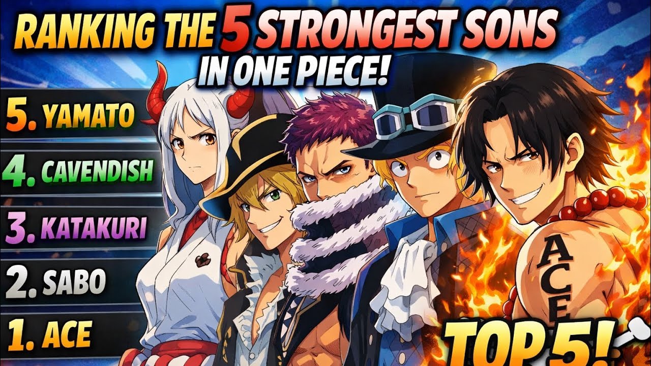 Top 5 strongest pirates sons in one piece ?