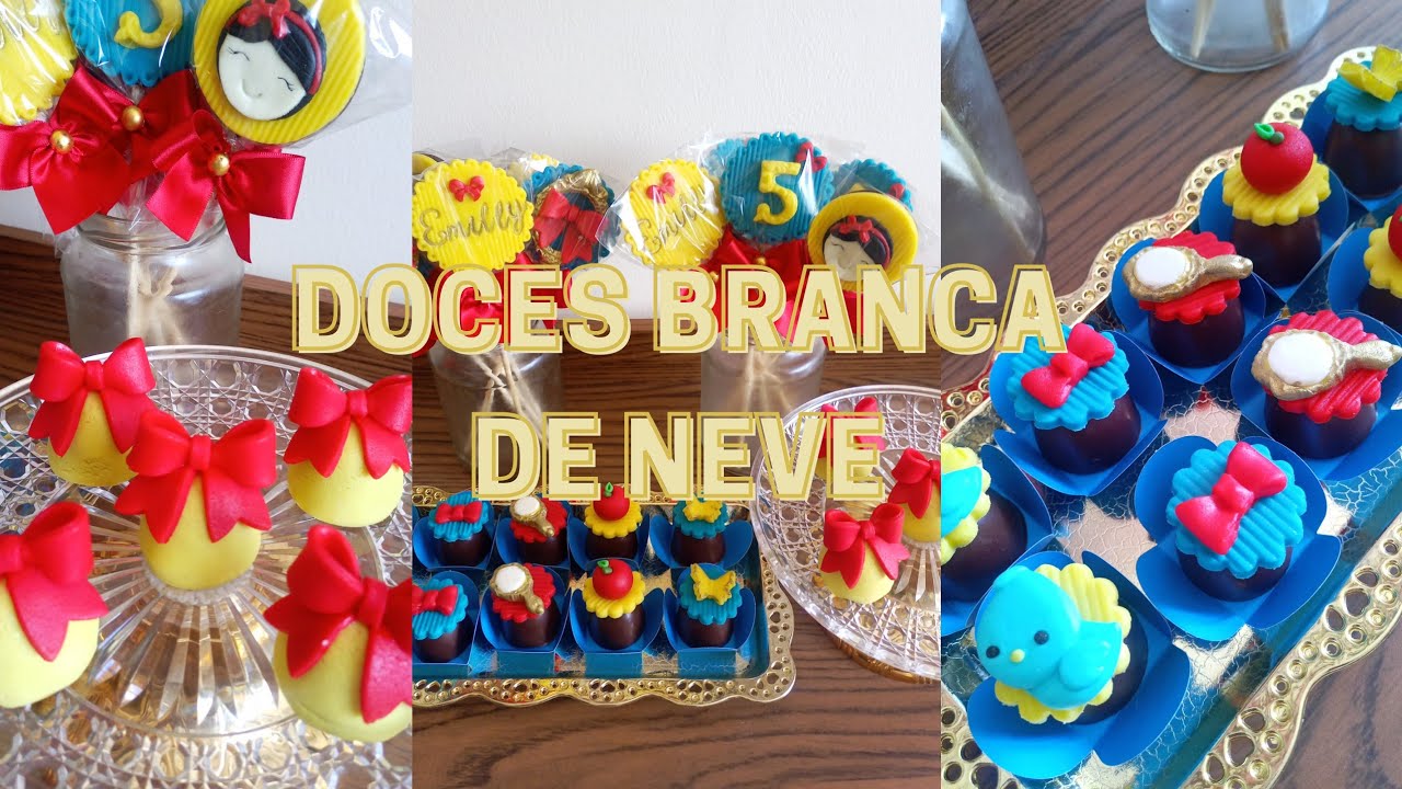DOCES BRANCA DE NEVE | COM A PASTA DE LEITE EM PÓ