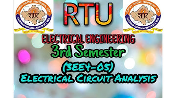 B.TECH |Dec.2019|3rd sem|Electrical Circuit Analysis|E.E. Branch| RTU