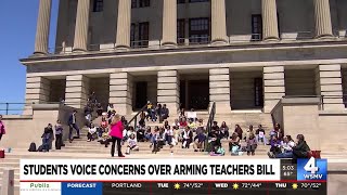 Students voice concerns over arming teachers bill