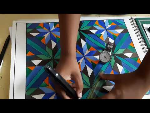 Duel Tessellation,, 1St Year Of Architecture,, Basic Design
