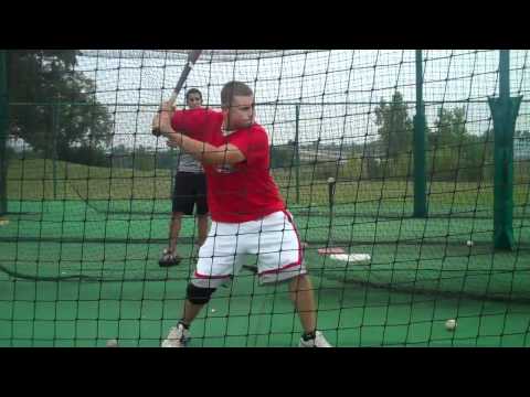 Ryan Barnette working out in the cage