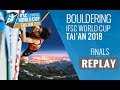IFSC Climbing World Cup Tai'an 2018 - Bouldering - Finals - Men/Women