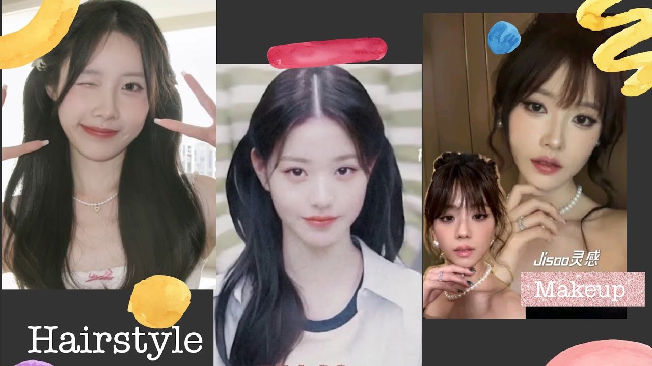 Super Cute Wonyoung & Jisoo Hairstyle Tutorial Korean Style for Girl ...
