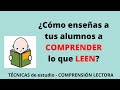 TÉCNICAS de estudio-COMPRENSIÓN LECTORA