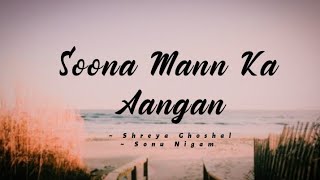 Soona Mann Ka Aangan -lyrics || Parineeta | Shreya Ghoshal, Sonu Nigam |@cinephiles_corner