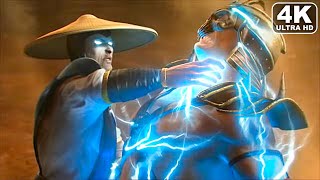 Raiden Kills Shao Kahn Scene 4K ULTRA HD  MORTAL KOMBAT