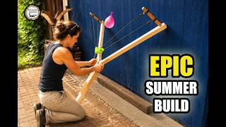 I Built A Giant Water Balloon Launcher From Wood